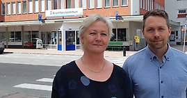 Inga-Lena Arkeflod och David Wiklund.